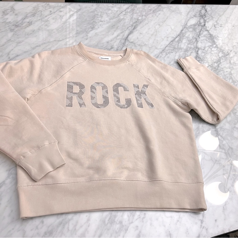 ZADIG & VOLTAIRE camo
Rock Strass Embellished Sweatshirt comfy